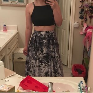 Two piece prom dress